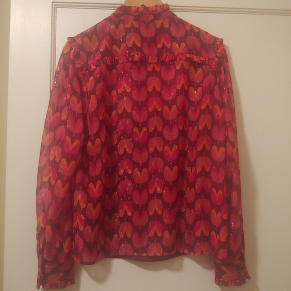 MAX & CO FIL COUPÉ CHIFFON SHIRT - Picture 6 of 11